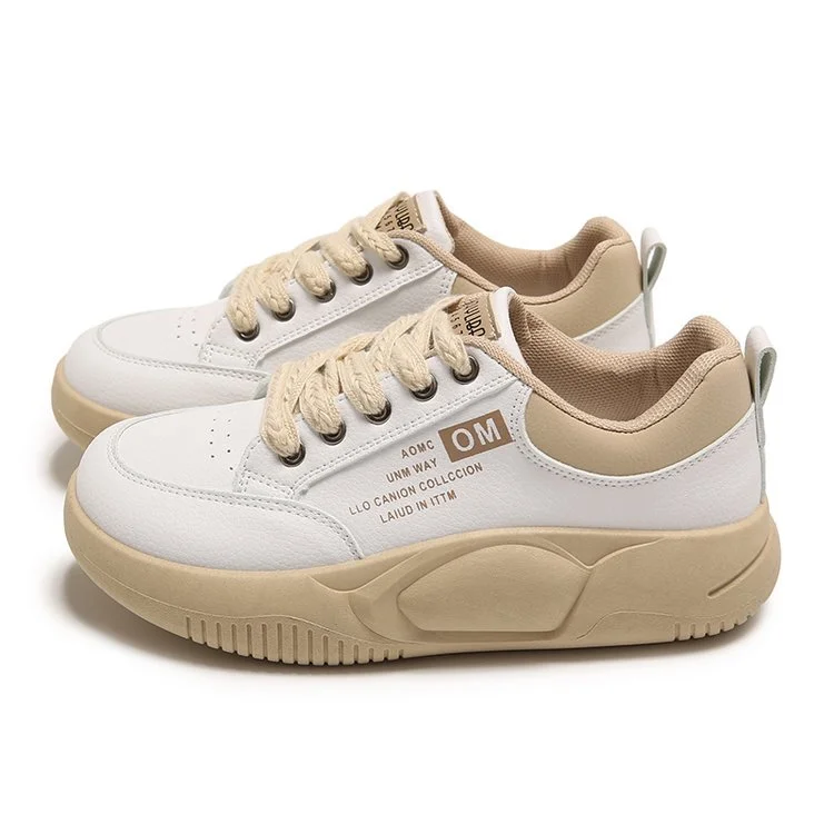 Churchf Churchf Face Small White Shoes Women 2024 Spring New Student Korean Version Ins Tide Shoes Women's Platform Casual Rocking Shoes Women