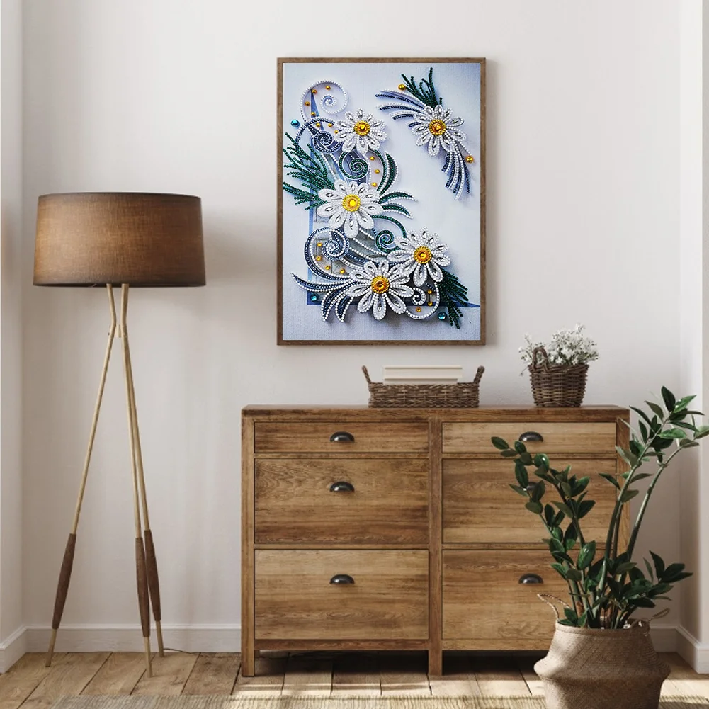 Diamond Painting - Special Shaped Drill - Flower(30*40cm)