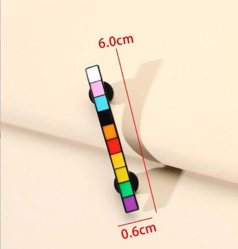 Cartoon Style Pin Rainbow Alloy Plating Unisex Brooches
