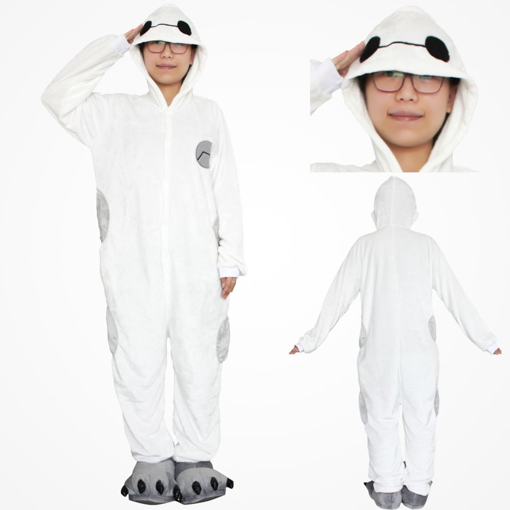 Big Hero 6 Baymax Robot Kigurumi Onesies Pajamas Costume-Pajamasbuy