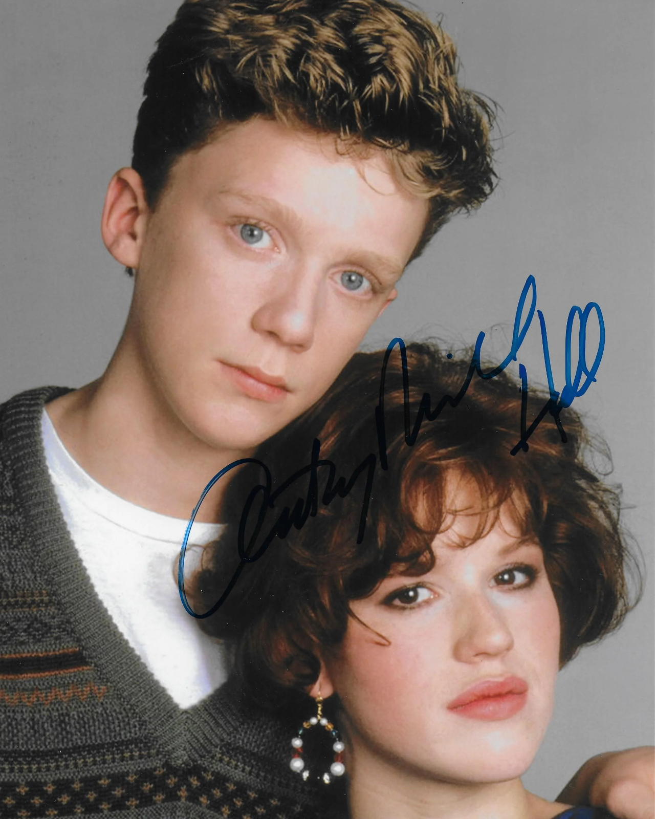 Anthony Michael Hall Sixteen Candles 8x10 Photo Poster painting #3 signed @HollywoodShow