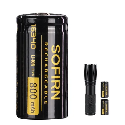 2pcs 18350 Batteries Button top 1100mAh/850mAh