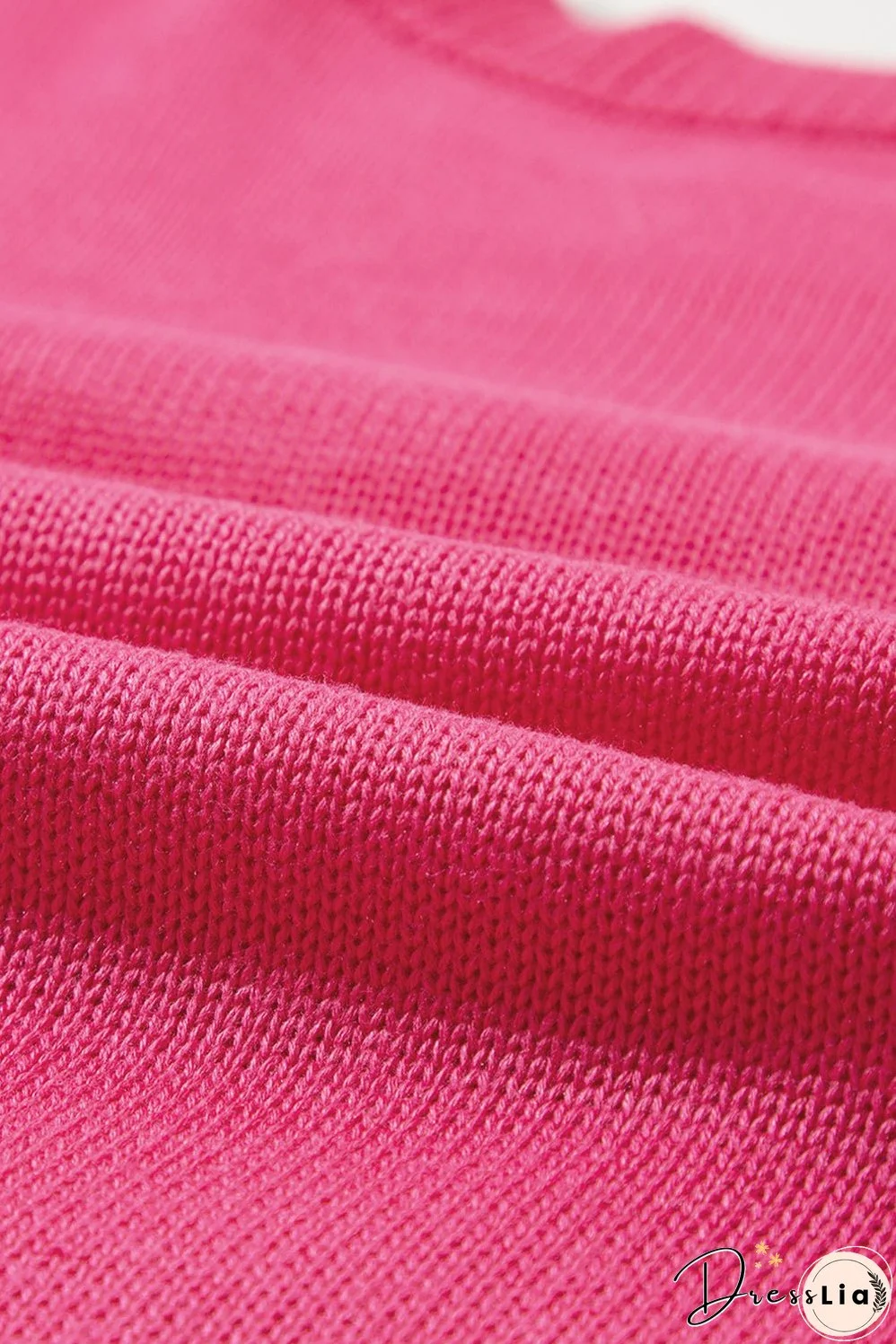 XOXO Round Neck Drop Shoulder Sweater