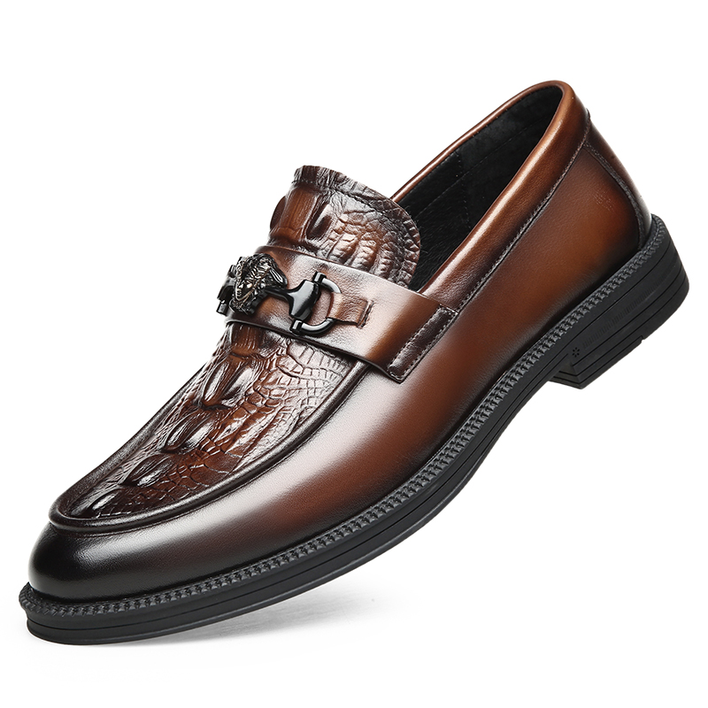 Crocodile Print Soft Loafers  DANRRIO.COM DANRRIO