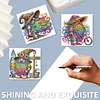6 Stück Gnom DIY Diamant Kunst Grußkarten Dankeskarten und Feiertagssegen