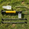 Diatomaceous Earth Powder Duster Clog-Resistant  Powder Applicator Large Capacity with 2 Extension Pole Dispenser for Home Greenhouse Farm Garden Indoor Outdoor (Yellow)