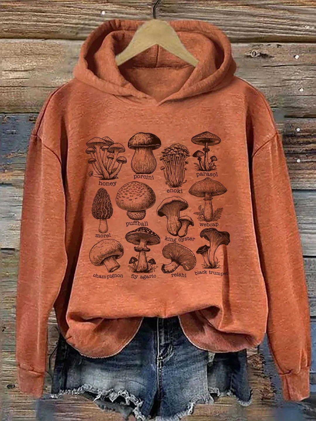 Vintage Mushroom Hoodie