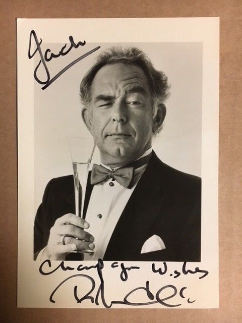 Robin Leach Signed 4x6 Vintage Postcard with Auction House COA