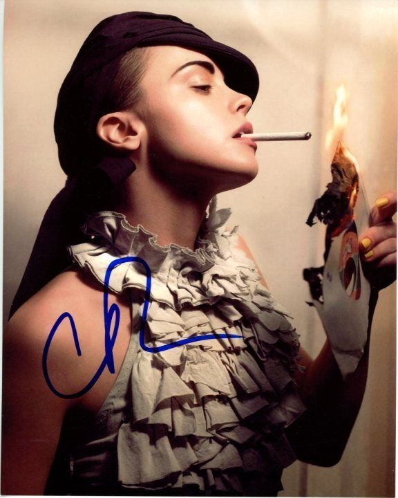 CHRISTINA RICCI signed autographed SMOKING 8x10 Photo Poster painting