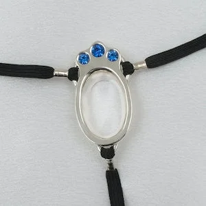 pornhint Pornhint Women's Silver Clit Exposing, Stimulating, and Labia Spreading G-String Jewelry