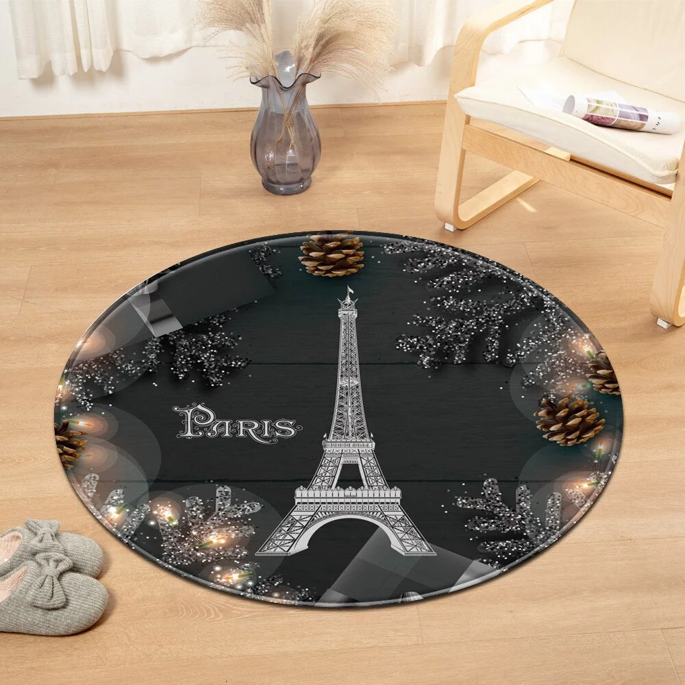 Modern Geometry Round Carpet Computer Chair cushionKids Room Bedroom Rug 3D Printing Living Room Decorative Floor Bedside Mat