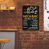  Mechanic Hourly Rate - Vintage Metal Signs(12*16Inch) - Service
