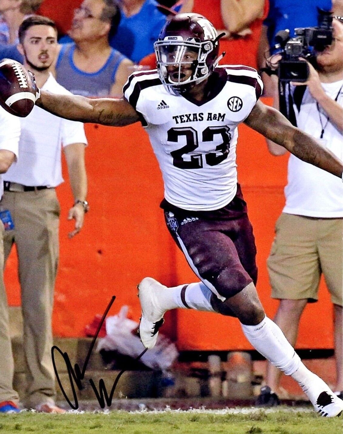 Armani Watts Texas A&M Aggies signed autographed 8x10 football Photo Poster painting c