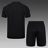 Joyfball 2025/2026 Real Madrid Short sleeve pre-match training Black Jersey+Shorts  1:1 Thai Quality