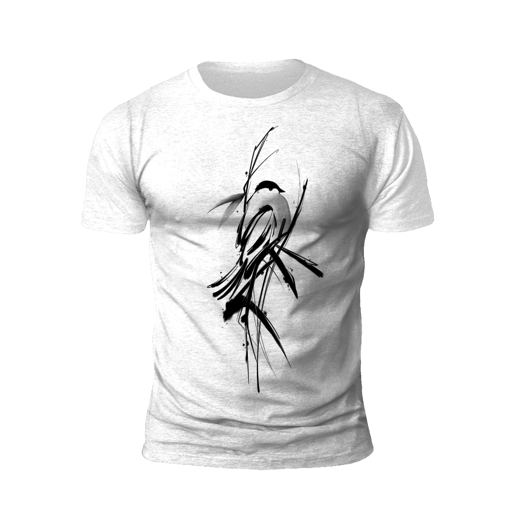 Bamboo Heron: Zen Simplicity T-Shirt