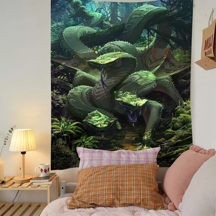 Mysterious Life Tree Home Decoration Tapestry Mandala Psychedelic Scene Wall Tapestry Bohemian Decorative Sofa Blanket Yoga Mat