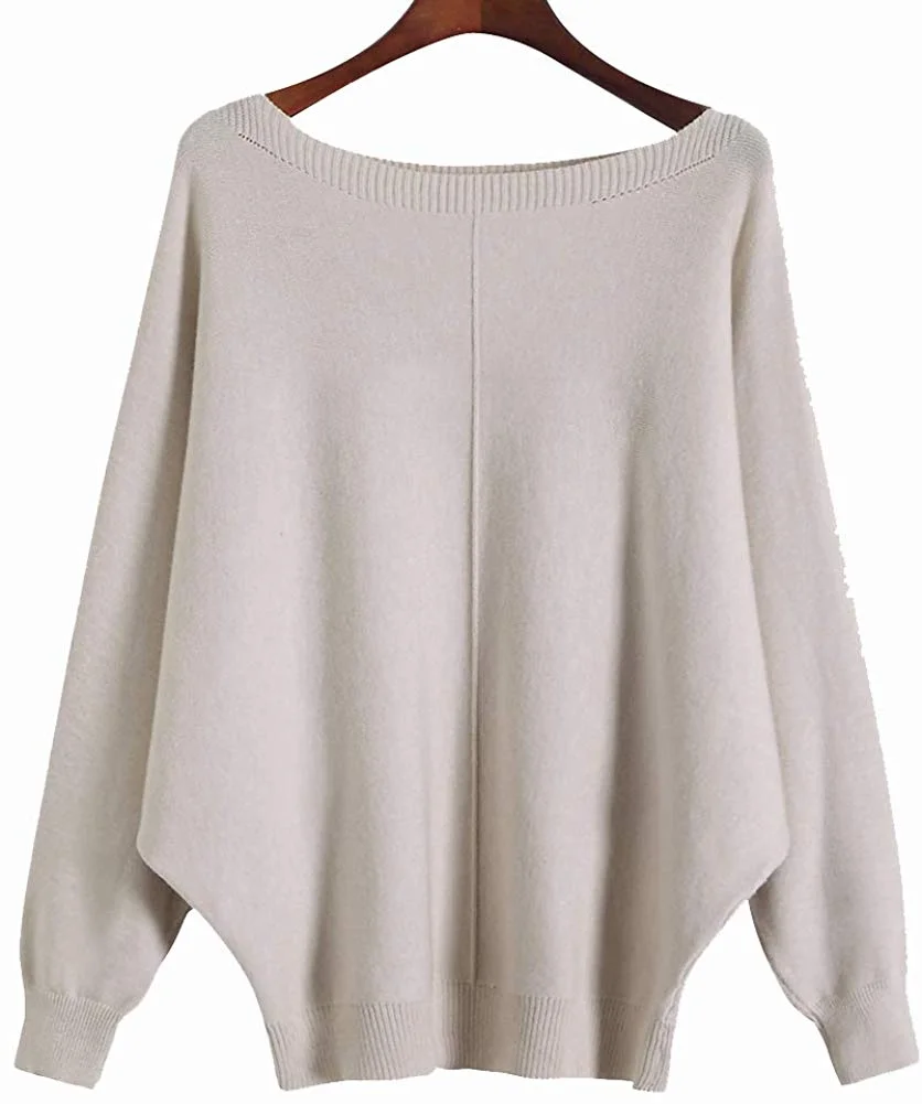 Women Sweaters Batwing Sleeve Casual Cashmere Jumpers Winter Pullovers