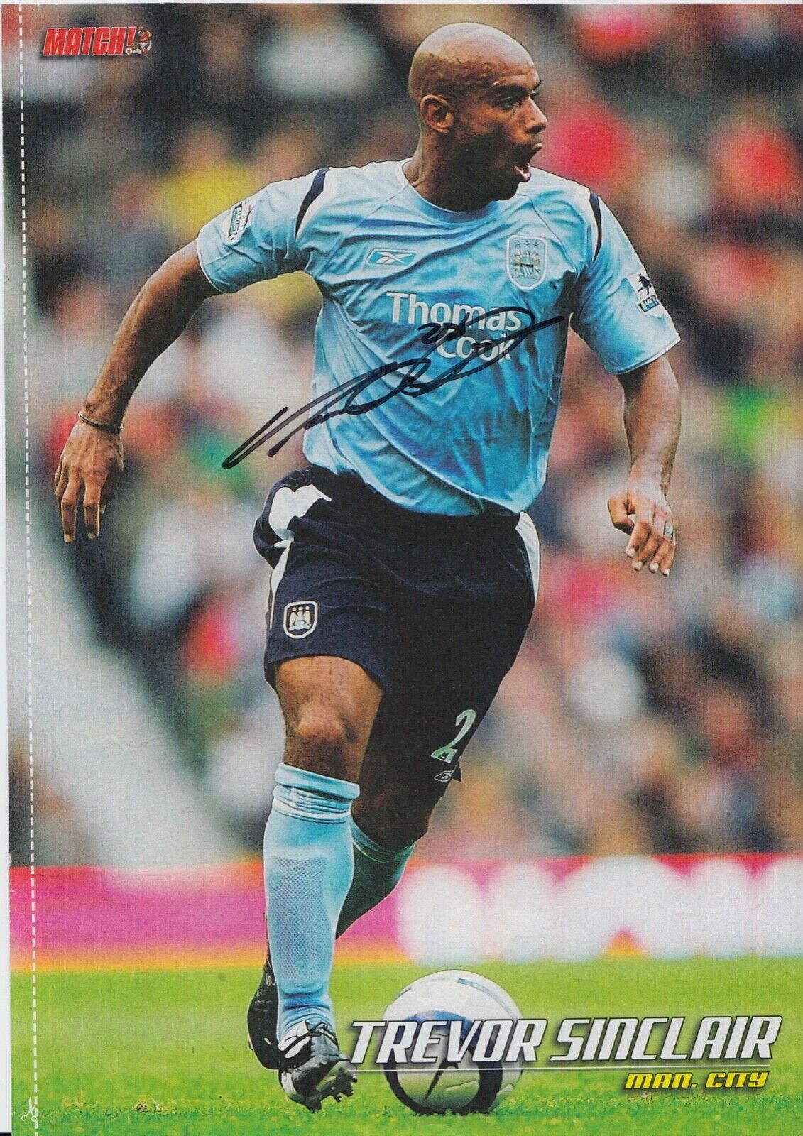 Trevor Sinclair Hand Signed Magazine Photo Poster painting - Football Autograph.