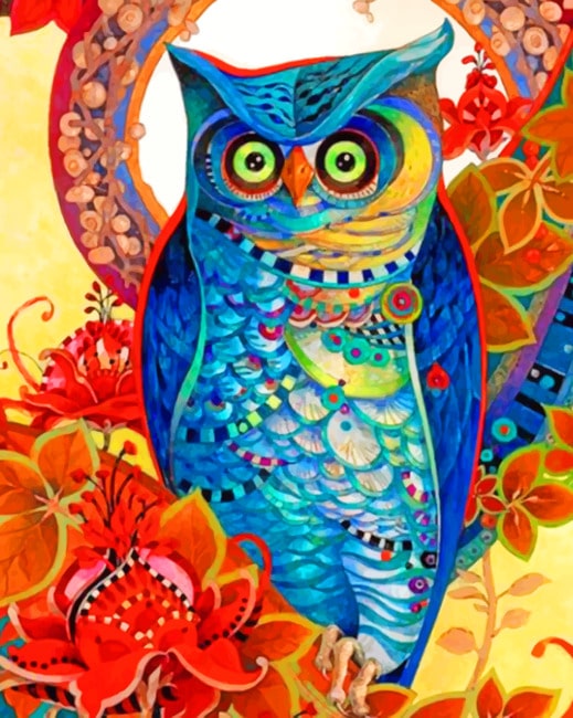 

Abstract Colorful Owl – Paint By Numbers - 40*50CM, 501 Original