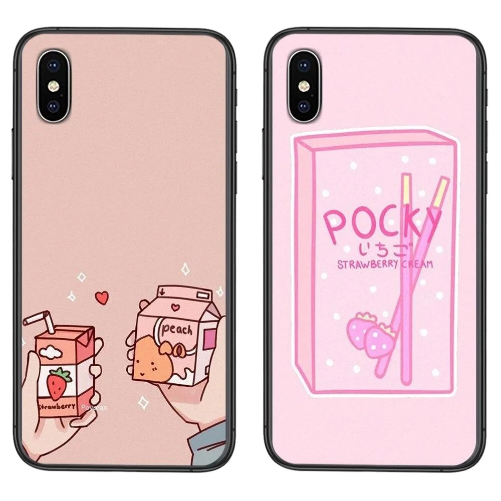 Android Huawei Kawaii Japanese Strawberry Milk Phone Case BE065