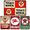 4PCS Gas Oil - Metal Tin Signs Set(8*12Inch/12*16Inch) - Garage