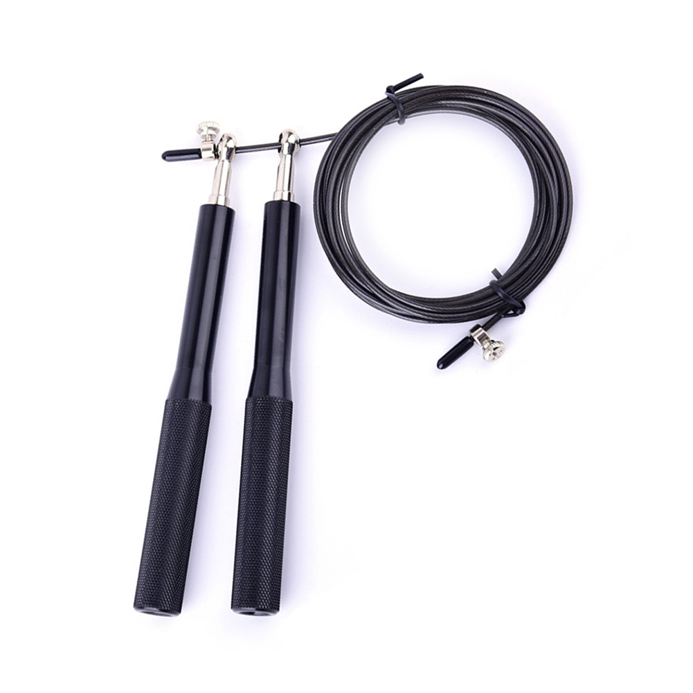

Adjustable Workout Skipping Rope Fitness Anti-slip Jumping Rope, Black, 501 Original