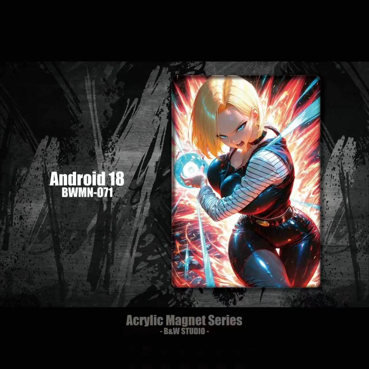 B&W Studio - Acrylic Fridge Magnet Android18 BWMN-071 Dragon Ball-