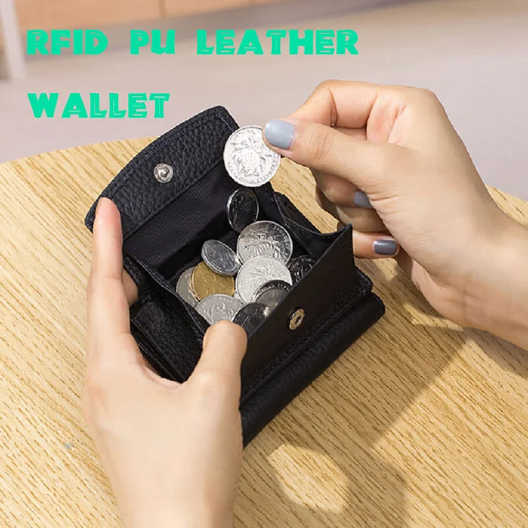 RFID PU Leather Wallet