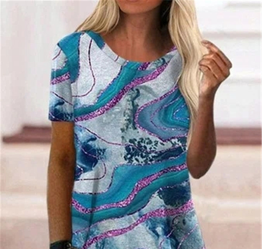 Women Half Sleeve V-neck Solid Color Dress