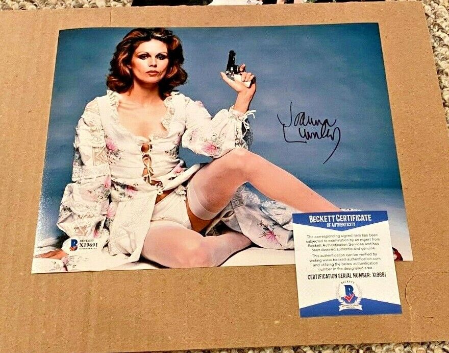 JOANNA LUMLEY SIGNED NEW AVENGERS 8X10 Photo Poster painting BECKETT CERTIFIED BAS #7