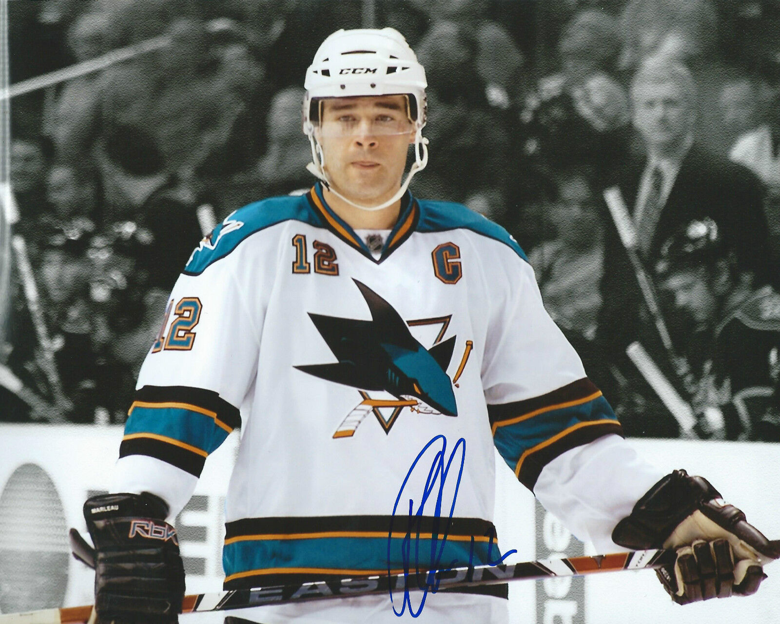 **GFA San Jose Sharks *PATRICK MARLEAU* Signed 8x10 Photo Poster painting P1 COA**