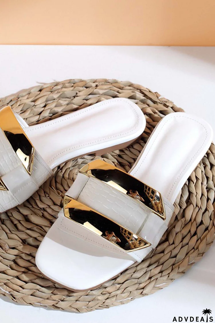 Vintage Flat Slide Sandals