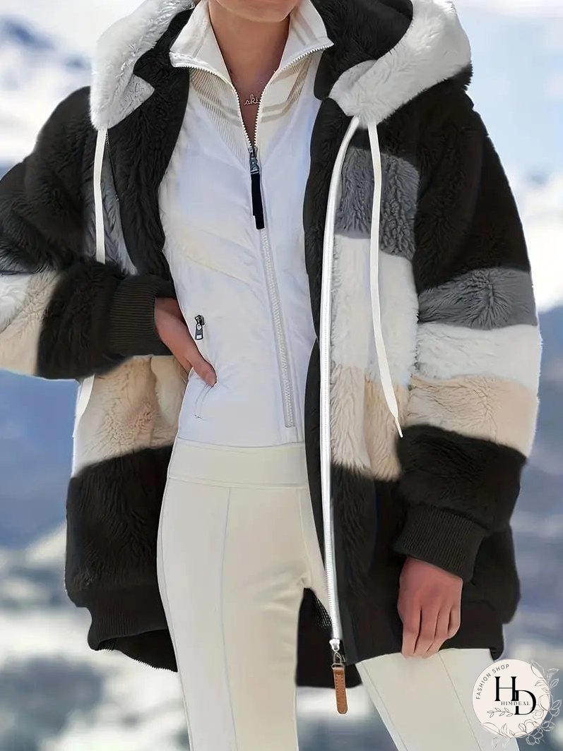 Trendy Tie-Dye Hooded Jacket