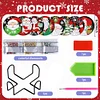 8pcs Santa Diamond Painting Art Acrylic Coasters
