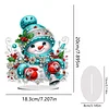 Diamond Painting Acrylic Christmas Atmosphere Snowman Desktop Kit Tabletop Decor