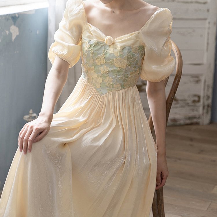 Aestitic Dress Women's Summer Satin Princess Dress