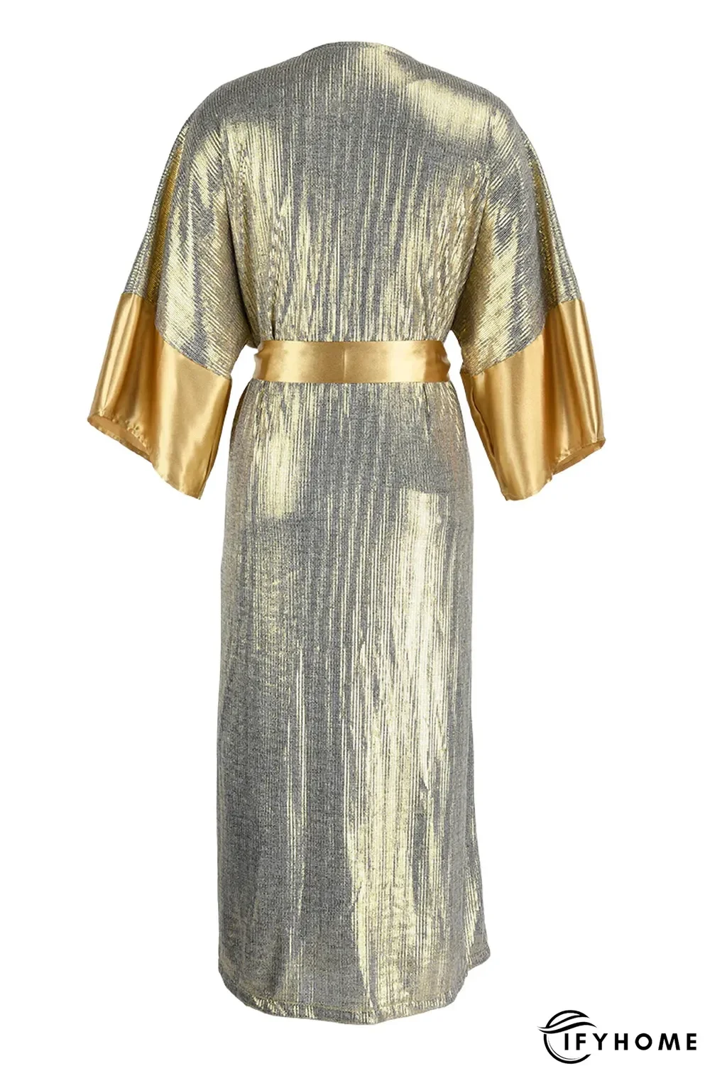 Casual Patchwork Sequins V Neck Waist Skirt Dresses(3 Colors) | IFYHOME