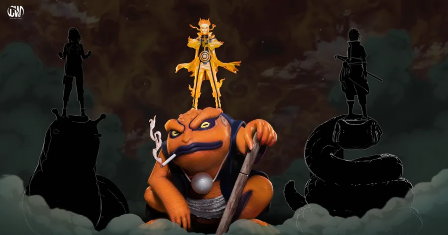 PRE-ORDER CW studio - NARUTO Naruto & TOAD JI 1/6 Statue(GK)