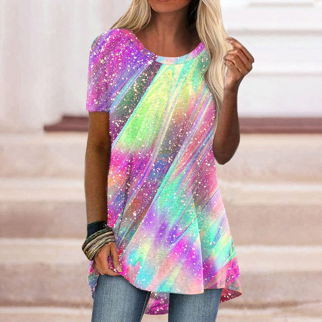 Tie-Dye Painting Graphic T-shirts