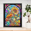 Diamond Painting -DIY Round Drill Stained Glass Sunflower