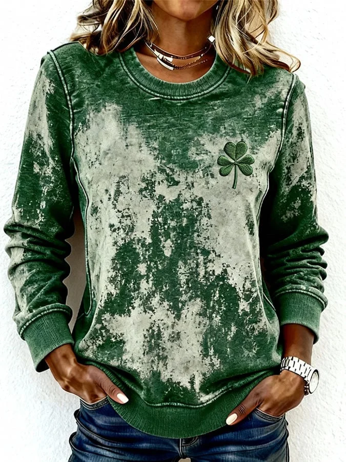 Women's St. Patrick's Day Printed Casual Sweatshirt 