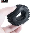 AMK 4Pcs 1.0" Rubber All Terrain Tires 25x50x20mm for 1/24 RC Crawler Cars Axial SCX24 90081 1/18 TRX4M (4PCS)
