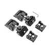 2Pcs Car Engine Lock Hood Latch Catch for  Wrangler JK 07-18 (Black)