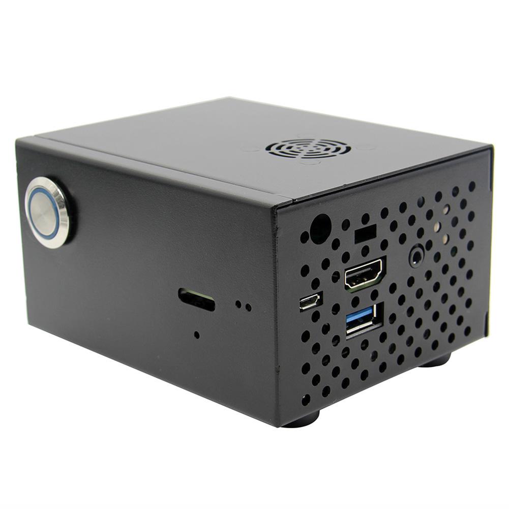 

Raspberry Pi X820 V3.0 Expansion Board Metal Case+Power Control Switch+Fan, 501 Original