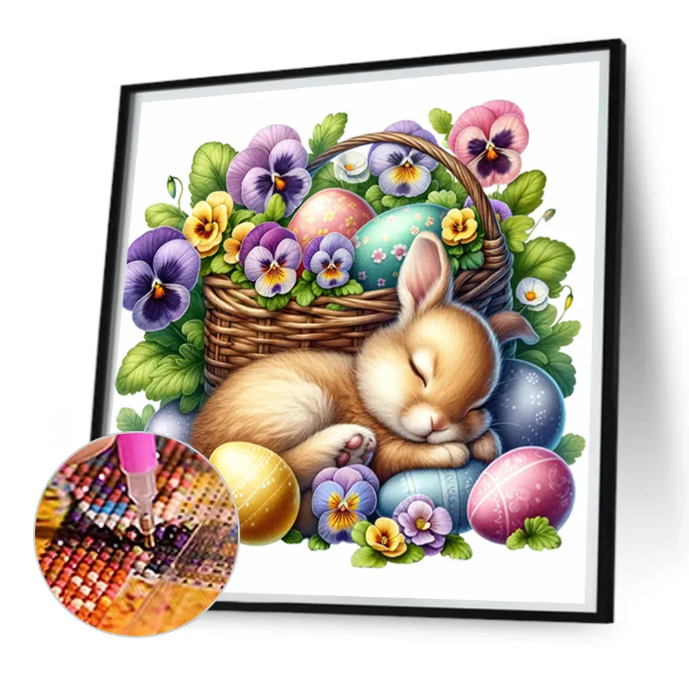 Diamond Painting - Full Square Drill - Easter Rabbit(Canvas|35*35cm)