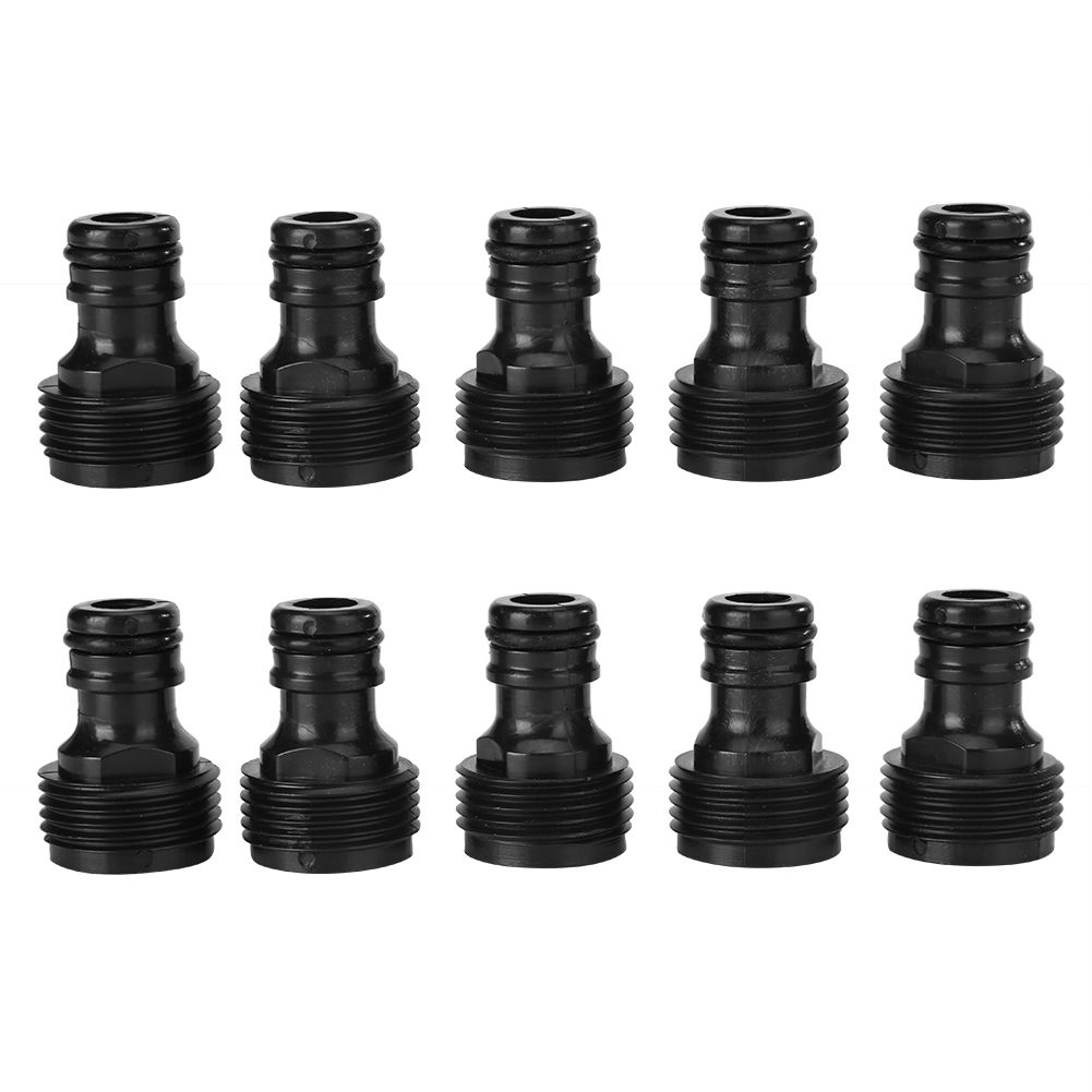 

10pcs Garden Quick Connector Nipple EU 6 inch Male Threaded Hose Adapter, 501 Original