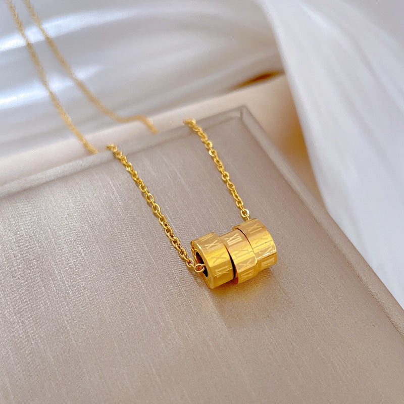 Women Fashion Geometric Titanium Steel Electroplating Necklaces