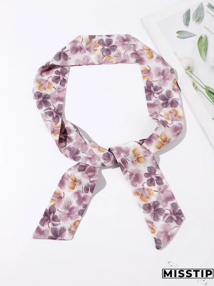 Flower Print Hair Band