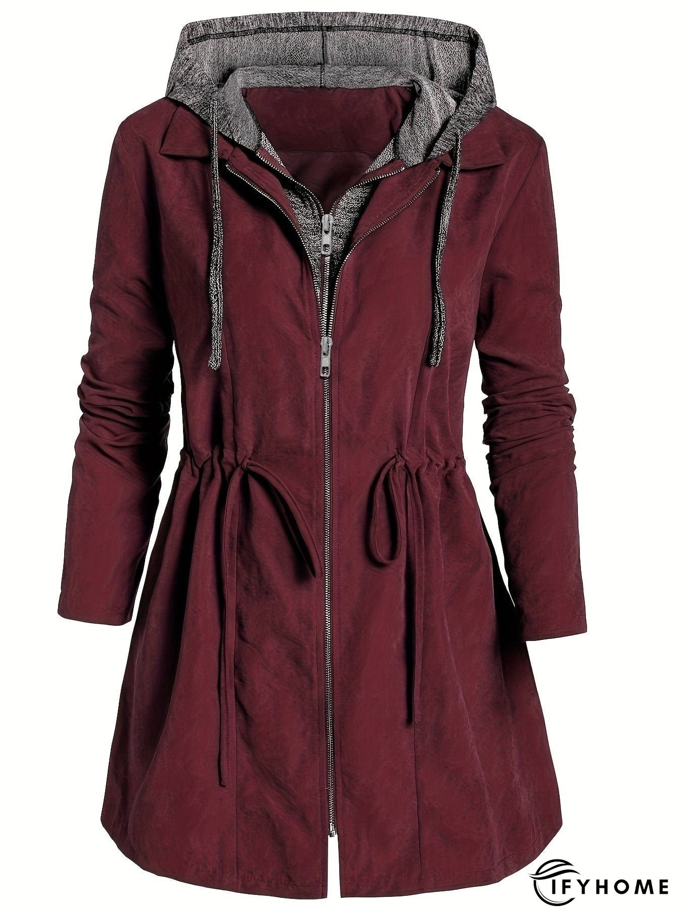 Plus Size Winter Coat with Pockets | IFYHOME