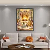 Rabbit Family Full Stamped Cross Stitch Kit 14CT 2-Strand 45x60cm Animal Series